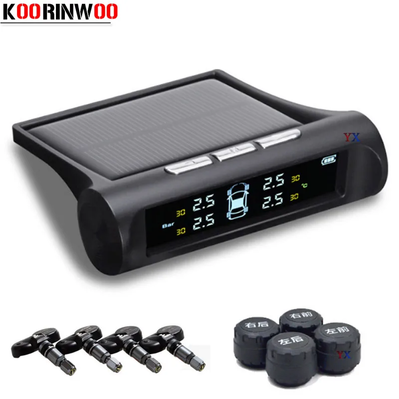 KOORINWOO Smart Car TPMS Tyre Pressure Monitoring System Solar Power