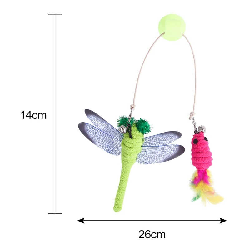 Забавный перо Стрекоза забавная собака кошка игрушки Птица домашнее Животное сиденье царапина игрушка для кошки котенок собака кошки