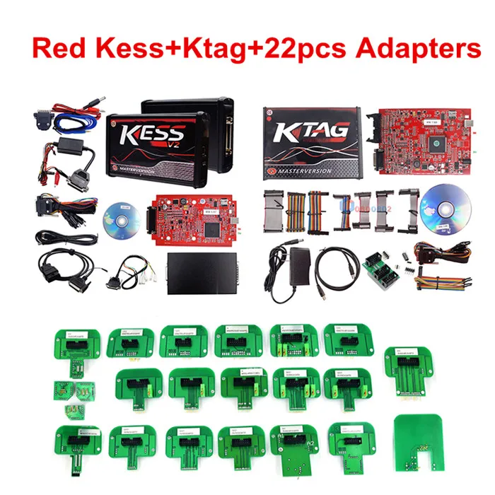Онлайн Красный KESS V5.017 V2.47+ 4 светодиодный KTAG V7.020 V2.23+ светодиодный BDM Рамка без жетонов KESS 5,017+ K-TAG K Tag 7,020 ECU программист - Цвет: Черный