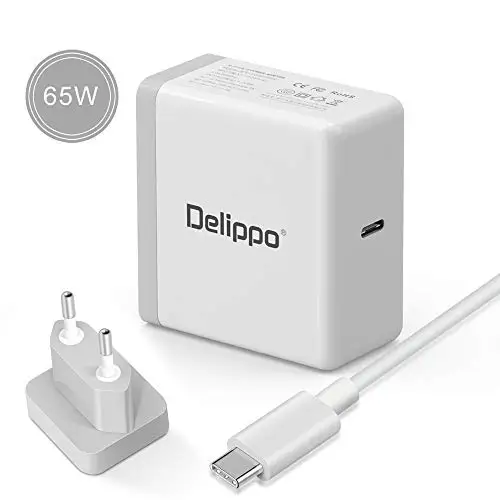 Delippo 65 Вт USB-C type-C PD3.0 настенное зарядное устройство Блок питания адаптер для ноутбука зарядное устройство для hp Elite X2, samsung Tabpro s XIAOMI, Google