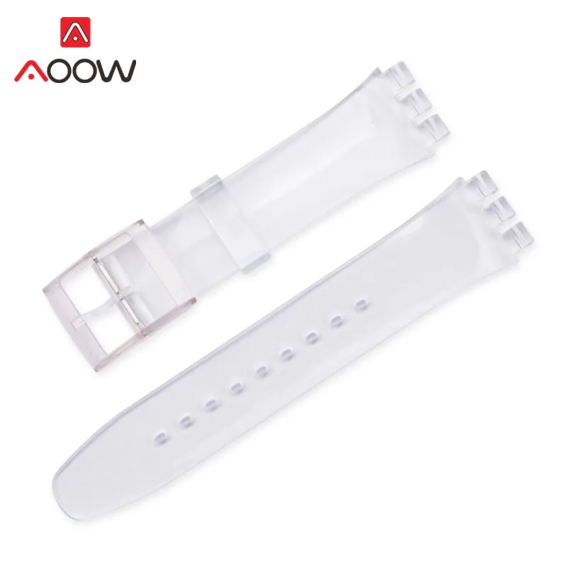 Vibrant Silicone Watchband - Colorful Rubber Bracelet Strap in Pink and Black