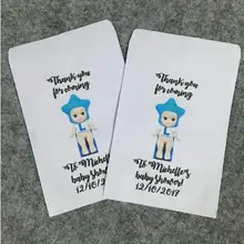 Пользовательские небо Ангел малыша Baby Shower Конфеты стол лечить Подарок крючок на день рождения лепесток Бросить Сумки хлебобулочные Cookie Favorpackets