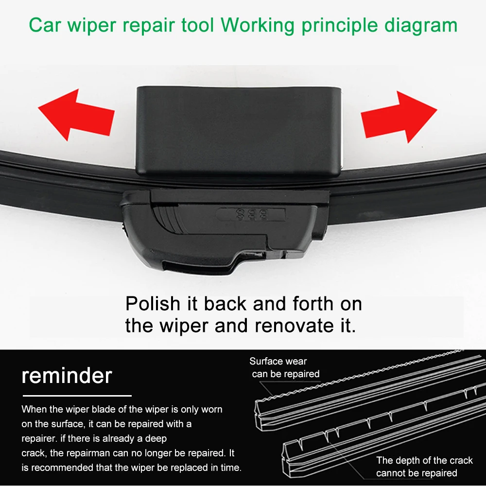 Универсальный автомобильный автомобиль лобовое стекло стеклоочистителя царапины ремонт инструменты для полировки лобовое стекло Царапины автомобильные аксессуары