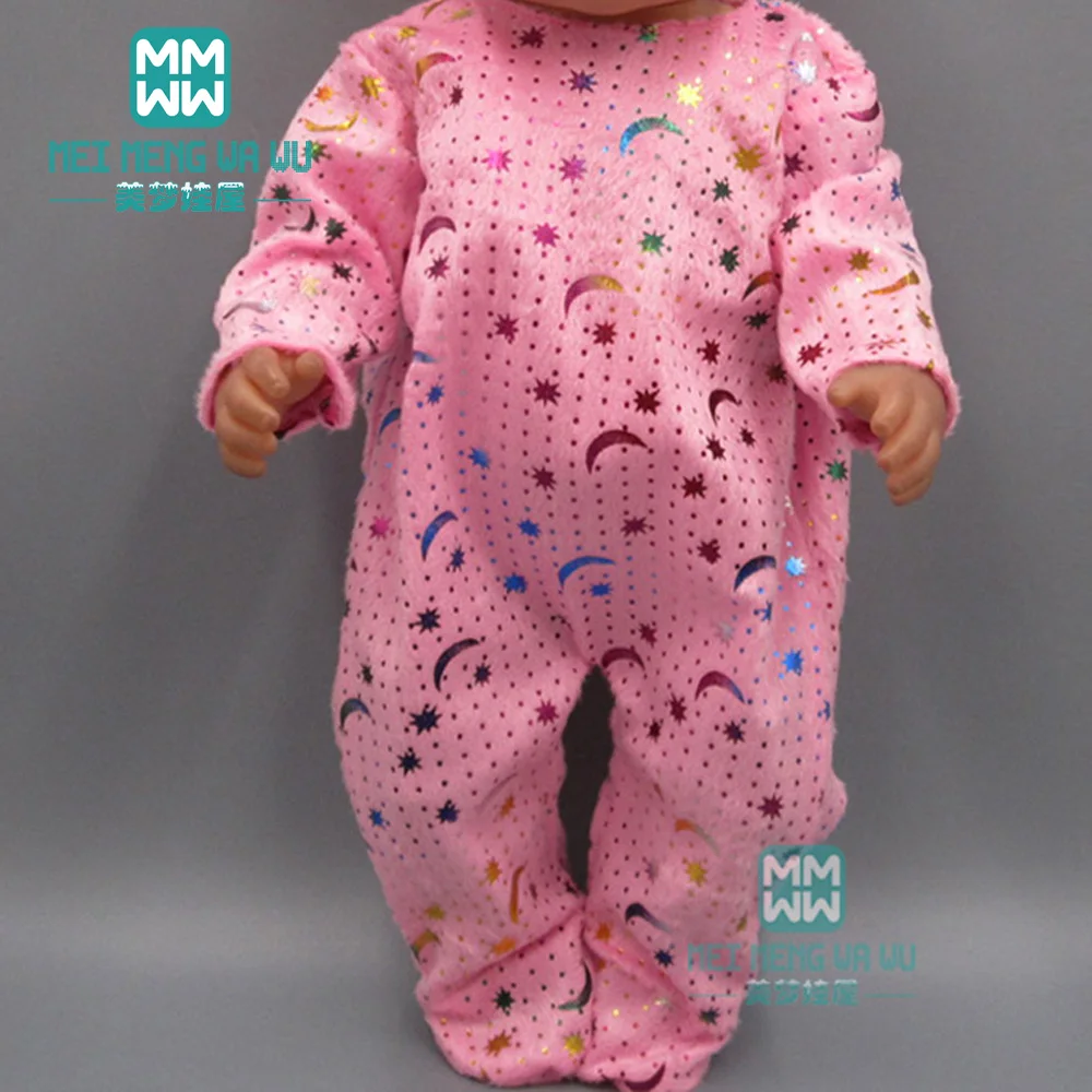 

Doll Clothes for 43cm toy new born doll accessories Pink Siamese Crawling Clothes baby Clothes