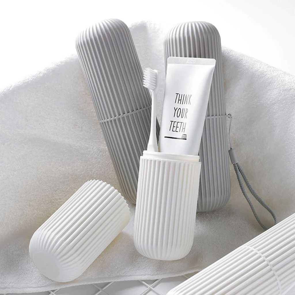 

1PC Portable Toothbrush case travel Tooth Toothbrush Cover Hiking Camping Protect Storage Box Cover Cup Cosmetic Capsule Case