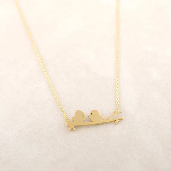 2014-Fashion-18K-Gold-Silver-Birds-on-a-Branch-Necklace-Free-Shipping