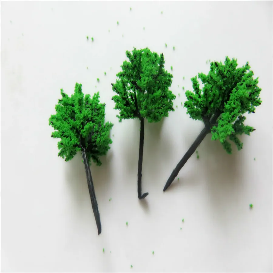new architecture 3d scale artificial plastic model  green tree  layout166
