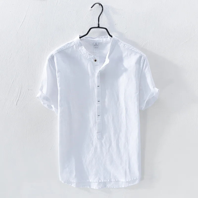 

2018 summer sets men cotton short sleeve shirt Fashionable and comfortable, breathable shirts with short sleeves