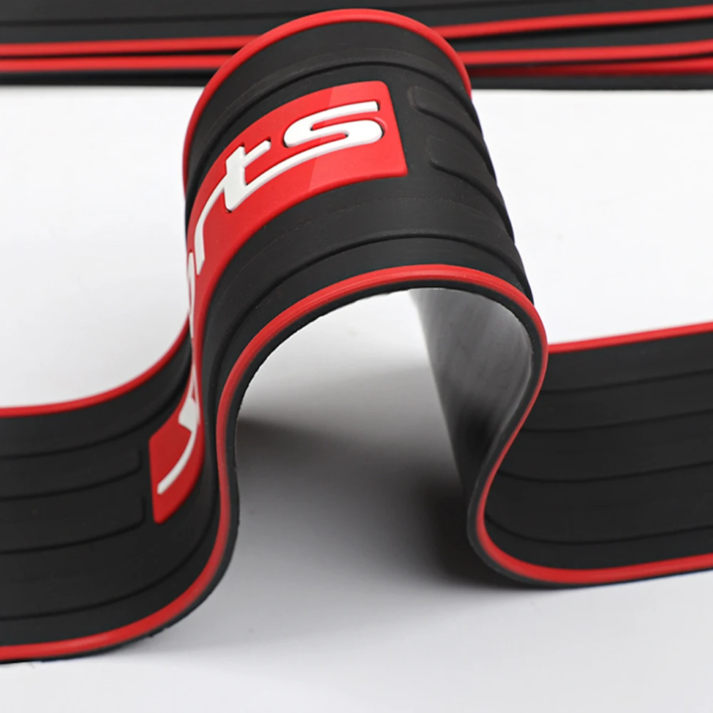 Car Trunk Bumper Guard Pad SUV Guard Protector Rubber Auto Sill <br />Plate Bumper Guard Rubber Pad Protector Car Styling Accessariess-in <br />Styling Mouldings from Automobiles