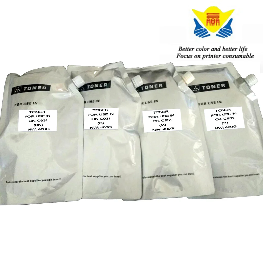 

JIANYINGCHEN Compatible Color Toner Powder For OKI C911 C931 C941 (4bags/lot) 400g per bag