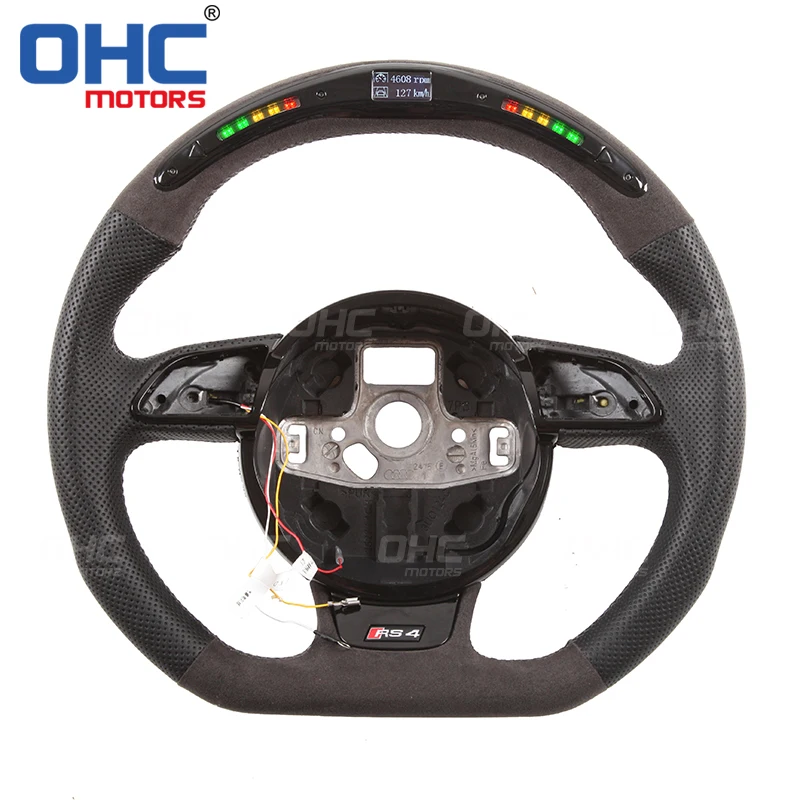 

Real Carbon Fiber LED Steering Wheel compatible for Audi A1 A2 A3 A4 A6 Q3 Q5 Q7 S3 S4 S5 S6 S7