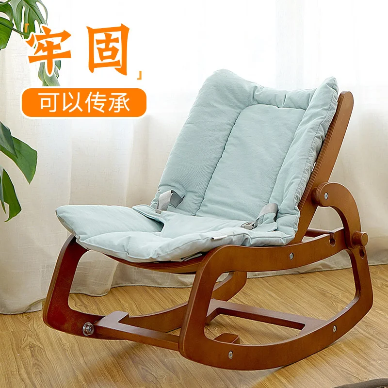 

Louis Fashion Children Sofas Modern Simple Multi-function Comfort Chair Solid Wood Rocking Bed