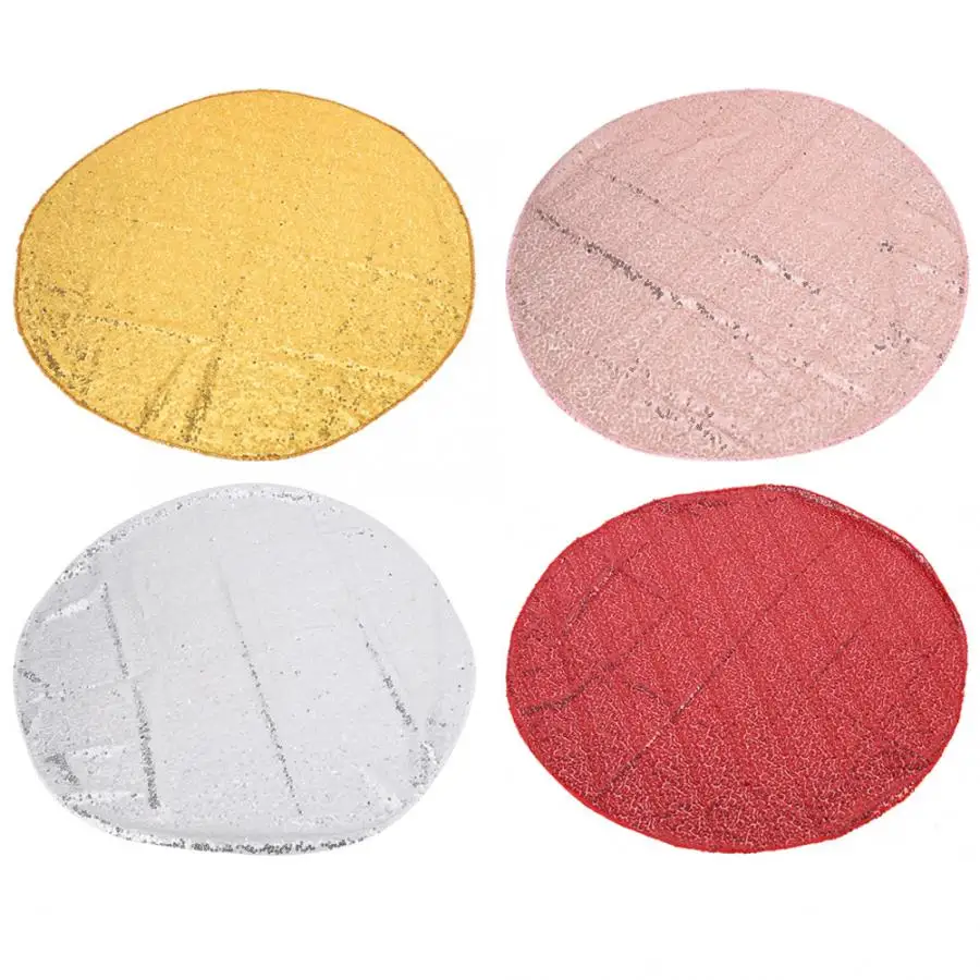

Tablecloth 4 Colors Sequin Tablecloth Round Table Cloth Cover for Wedding Party Decor Rectangular Tablecloth