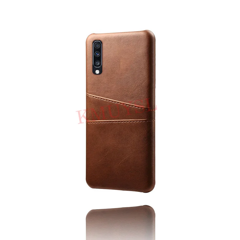 Кожаный держатель для карт чехол для samsung galaxy S10 плюс S10E A10 A20 A30 A50 A60 A70 A80 A90 A9 A8 A7 A6 J4 J6 J8 крышка