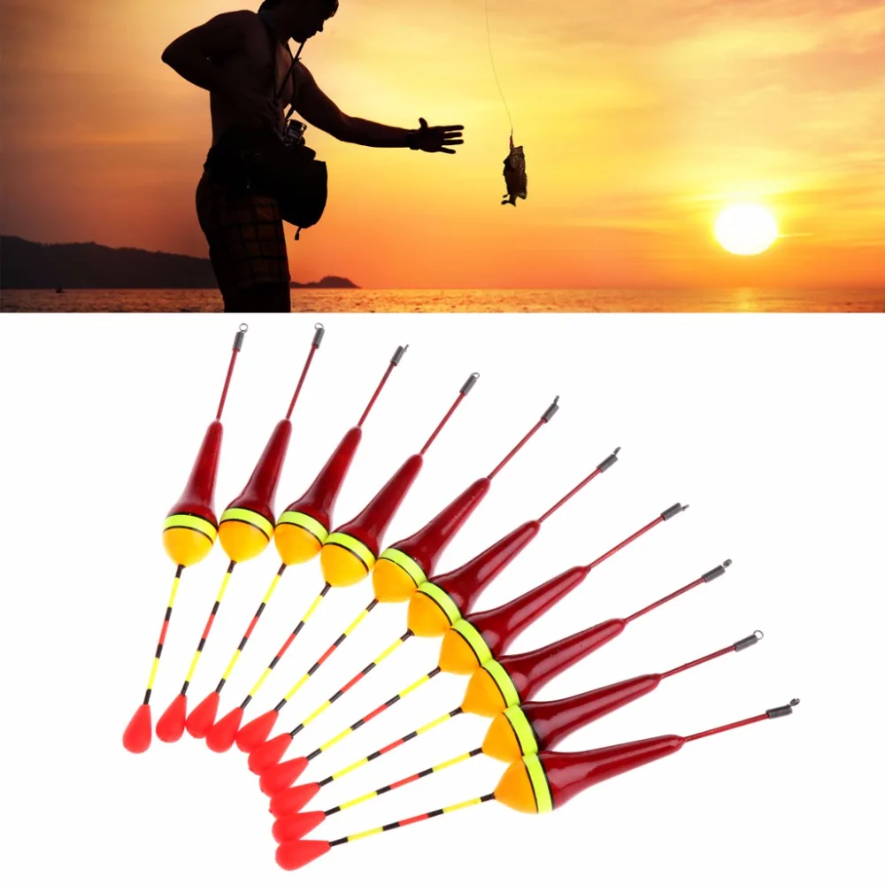 10pcs Carp Fishing Floats Set Buoy Bobber Stick For Fish Tackle