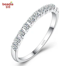 Anel de noivado feminino, strass de linha única anel de noivado tamanho 4/5/6/7/8/9/10/11/12/13 1 peças/lote branco roxo rosa