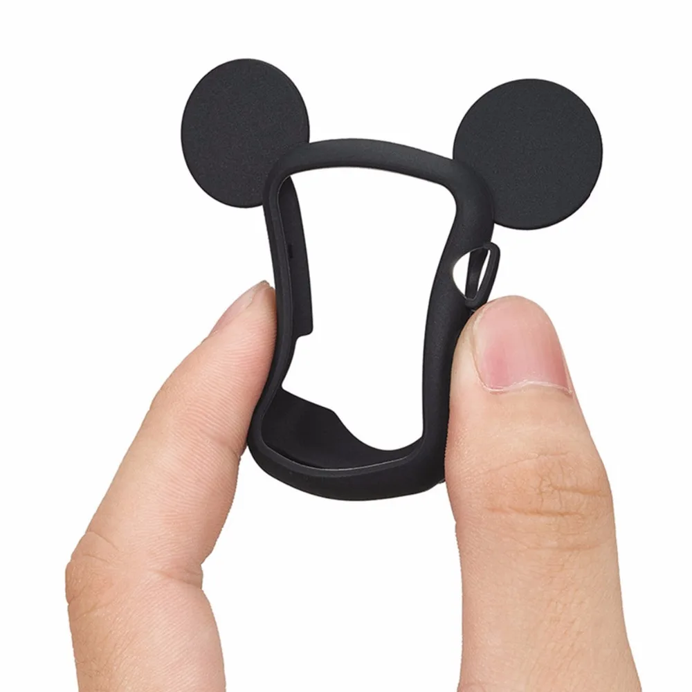 

Silicone cover case for Apple Watch 4 44mm 40mm iWatch 3 2 1 38mm 42mm Mickey mouse ears protective bumper watch Accessories 44