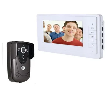 

Best Price 7" Colorful Video Door Phone Doorbell Intercom Kit IR Night Vision Camera Monitor for Home Security 1camera+1monitor