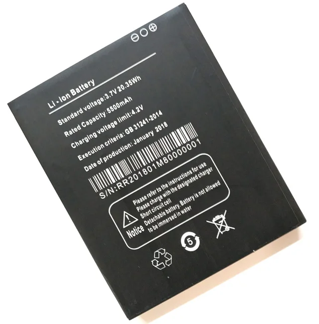

Original Guophone X2 battery 5500mah 3.8V for Guophone X2 4G Smartphone Android 6.0 MT6737 Quad Core 5.0"HD IP67-free shipping