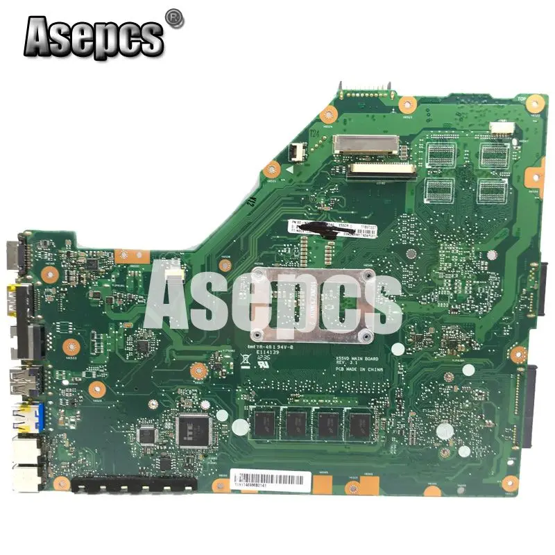 Asepcs X55C 4 Гб ОЗУ материнская плата памяти For Asus X55CR X55V X55VD для ноутбука DDR3 60 N0OMB1100 C01 100%