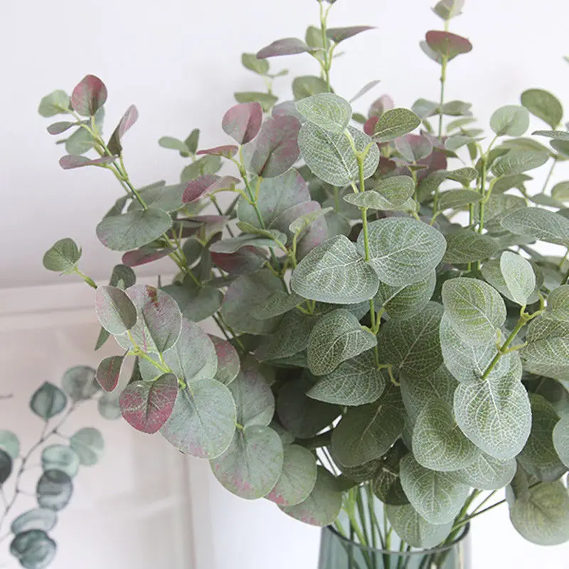 68 см зеленый эвкалипт искусственные растения зелень жевательная резинка листья домашний офис цветок листва декоративное растение