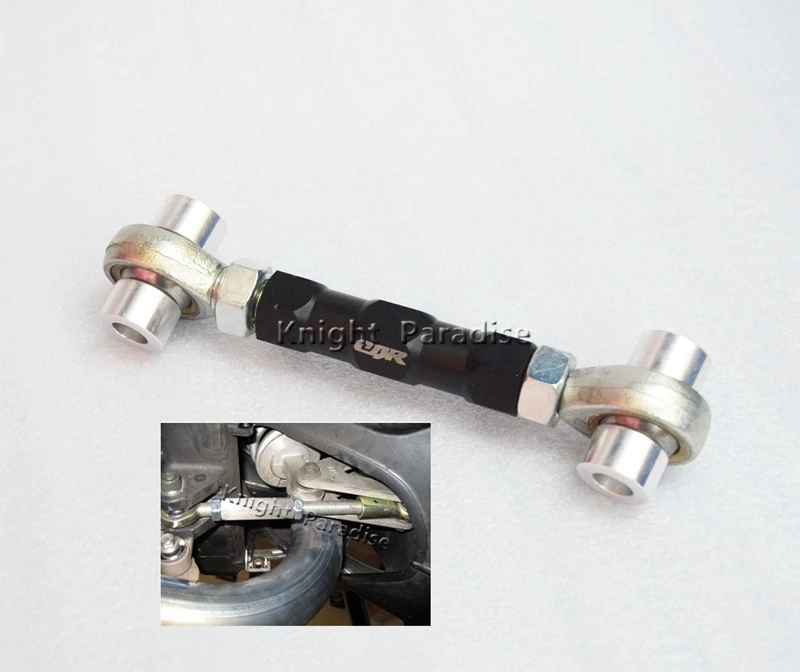 Black Motorcycle Rear Adjustable Lowering Suspension Drop Links Kit