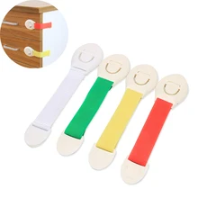 10 шт. Регулируемая Длина Детские замки для защитного шкафа Дети защиты ящика замки младенческой безопасности дверь холодильника туалетные замки