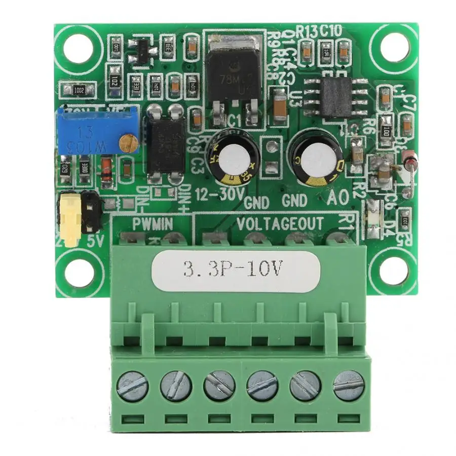 

3.3V PWM Signal to 0-10V Voltage Converter D/A Digital-Analog PLC Module Digital-Analog converter transformers