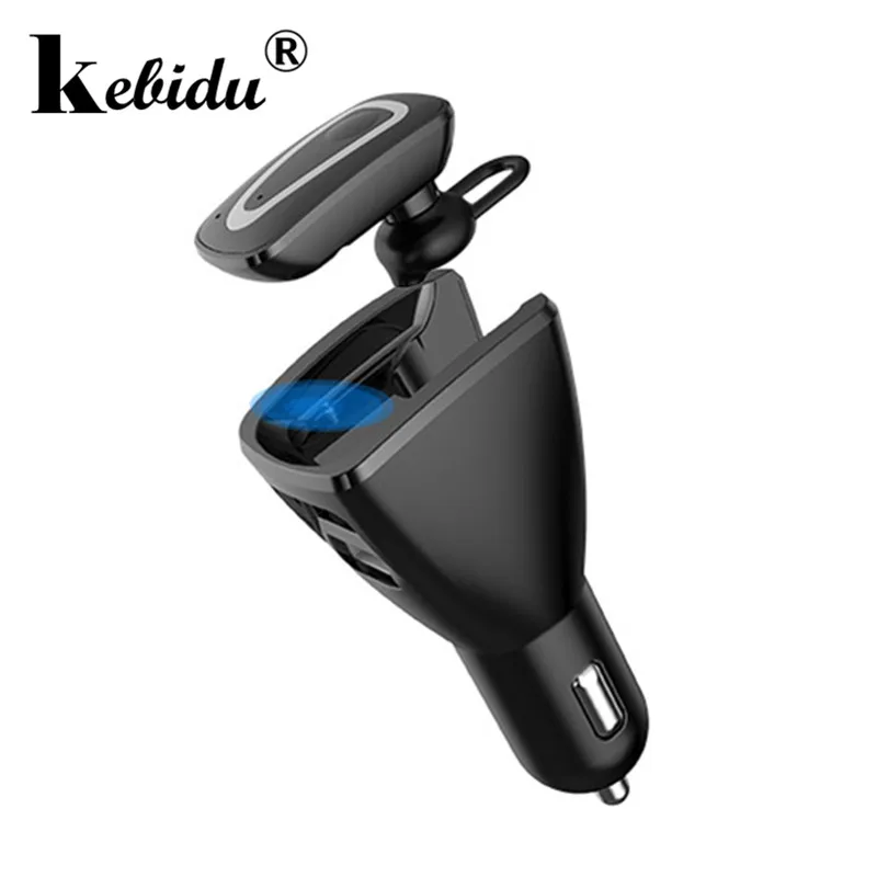 Kebidumei 2 в 1 3.1A быстрое зарядное устройство для телефона и Bluetooth гарнитура C2 бизнес