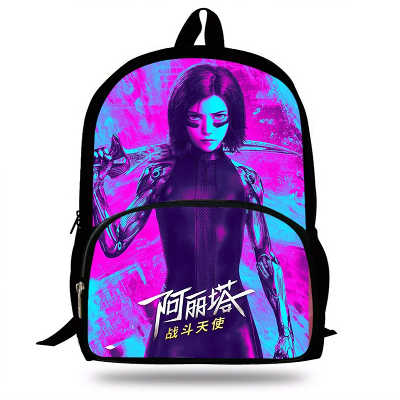 Хит продаж 16-дюймовый рюкзак Alita Battle Angel для девочек-подростков повседневный