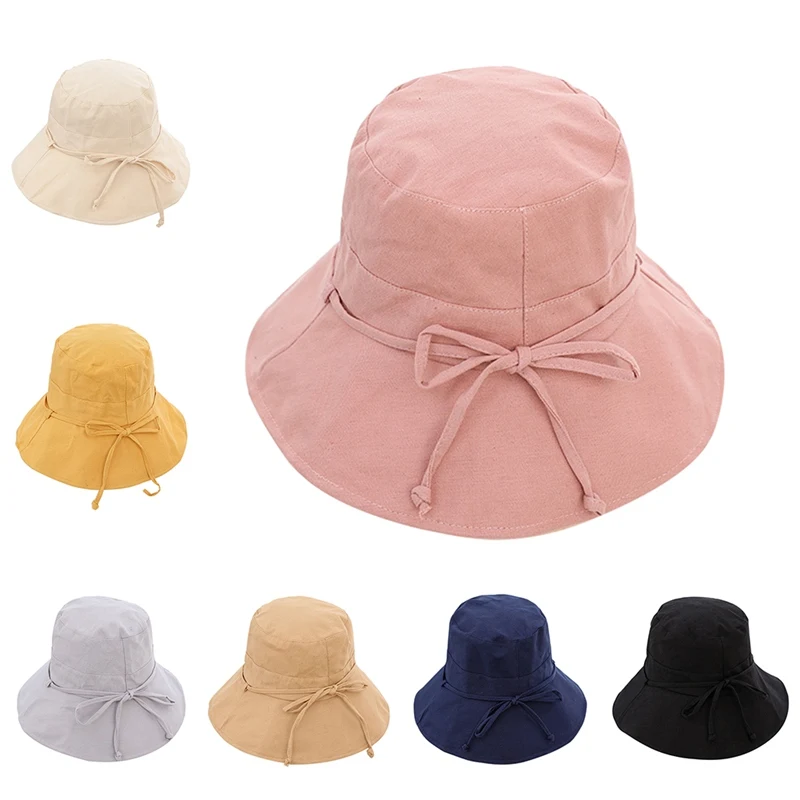 Ведро солнцезащитная Кепка дышащий Packable складной зонт хлопка и льна солнце Кепки для Для женщин летние теннисные кепки