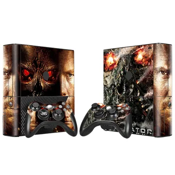 

Free drop shipping New design skin stickers for Xbox 360 E console and 2 controllers #TN-XB360E-0151