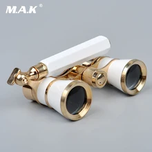 3x25 с латунным покрытием линзы бинокулярный опера театральный очки с выдвижной ручкой телескоп для просмотра женщин девушки подарки