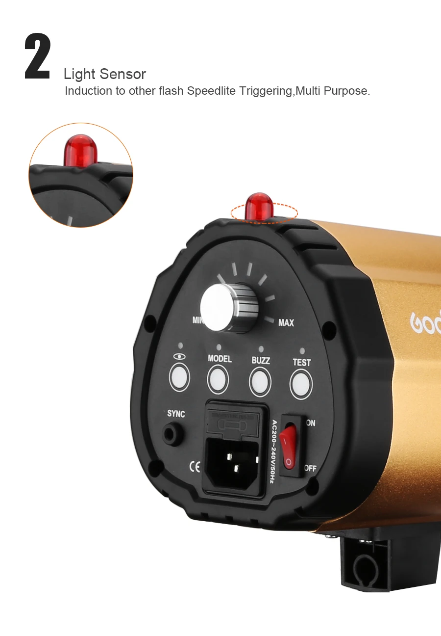 GODOX Smart 300SDI стробоскоп фотовспышка студийный светильник 300 Вт Профессиональная фотовспышка студийная лампа