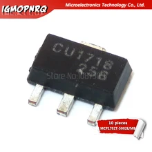 10 pièces MCP1702T-5002E/MO MCP1702T-5002E MCP1702T-5002 MCP1702T MCP1702 SOT-89 nouveau original