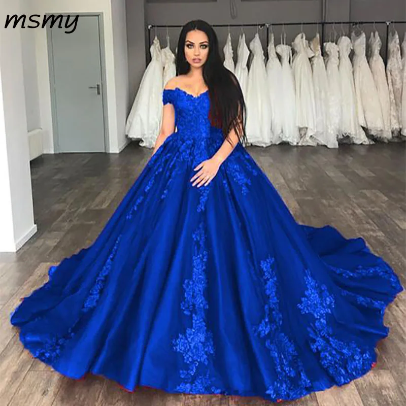Lace Appliques Off Shoulder Organza And Tulle Quinceanera Dresses