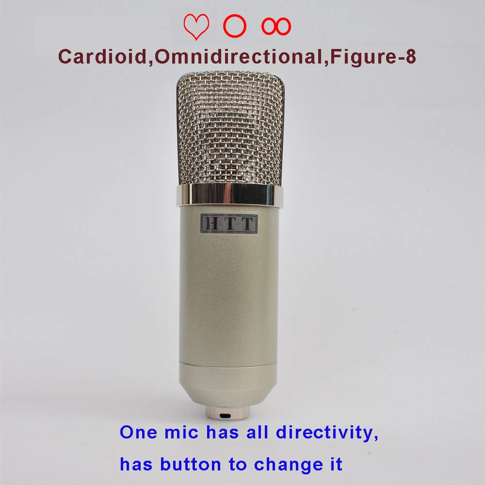 

DIY Professional 25mm Capsules Musician Audio Studio Mic Sound Recording Music Record Condenser Microphone