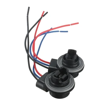 

2Pcs 3157 4157 Bulb Socket Brake Turn Signal Light Harness Wire Plug Connector