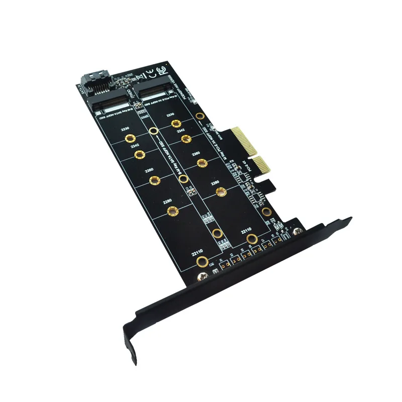 PCIE для M2 адаптер M2 SSD NVME M ключ M.2 NGFF B Ключ SATA порт в PCI Express 3,0x4 Райзер Поддерживаемые карты 2280 2260 2242 2230 22110