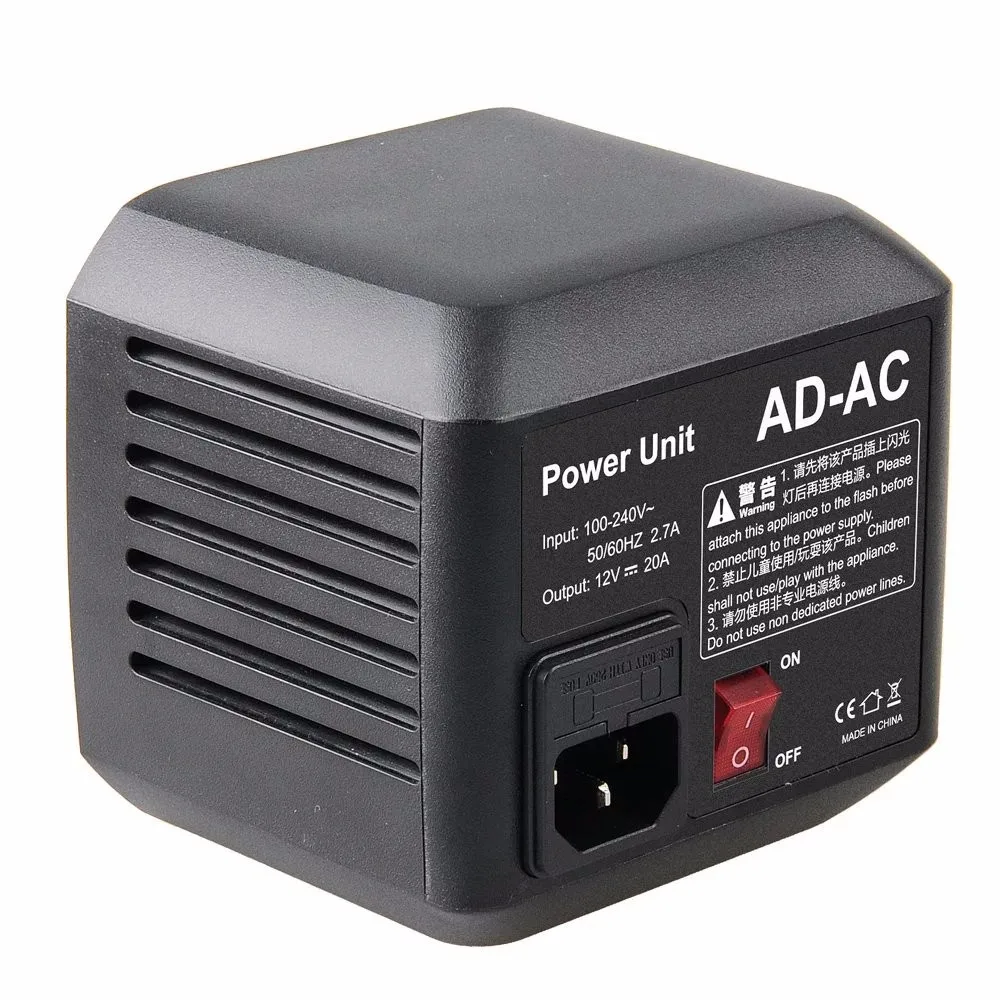 Адаптер питания Godox AD600 AD AC 100 240 В с кабелем для AD600B AD600BM AD600M светодиодный