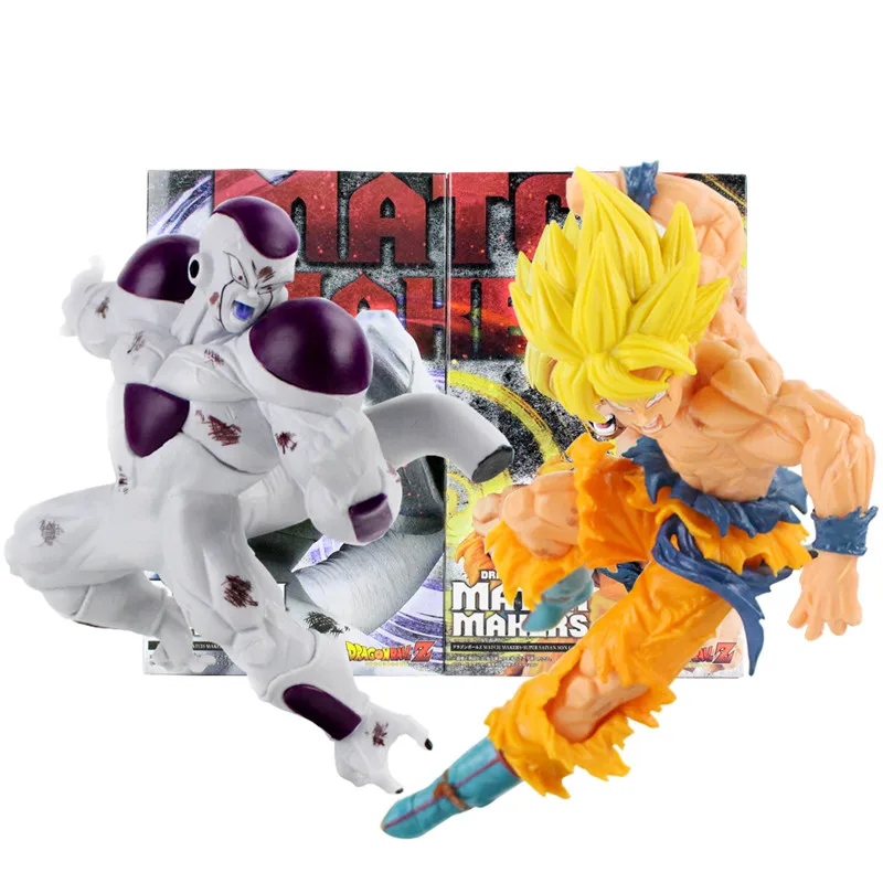 2pcs Dragon Ball Z Super Saiyan Goku Freeza Freezer Doll Toy Action Figure