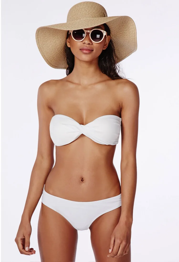 

New sexy Bandeau Bikinis Set women Swimwear & Beachwear swimsuits5 Color XXXL