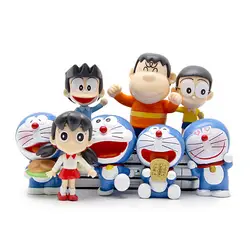 Новые 8 шт./лот аниме «Дораэмон» Nobita Sizuka Такеши мини ПВХ фигурку Модель милые игрушки куклы