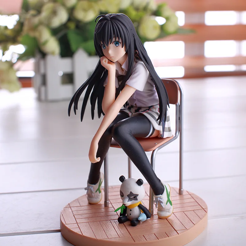 15cm Yukinoshita Yukino Anime Figure Gils Dolls Model with School Uniform Chair Base Comic Collection Model Kids Toy 15cm Yukinoshita Yukino Anime Figure Gils Dolls Model with School Uniform Chair Base Comic Collection Model Kids Toy