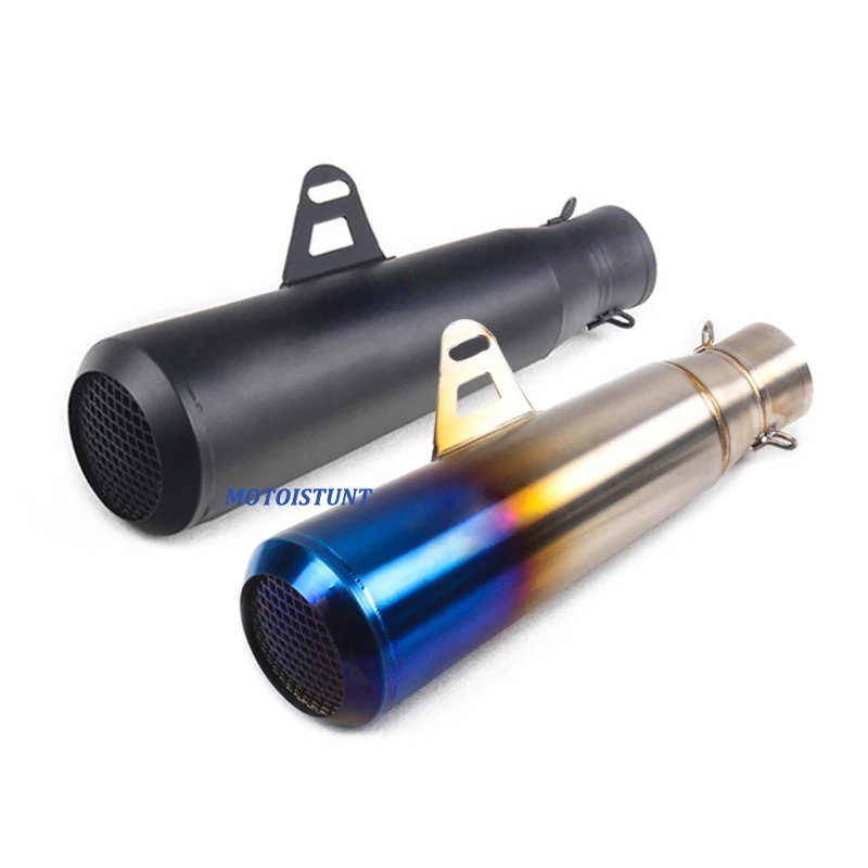 420mm Universal Motorcycle Exhaust Escpe Modified Muffler With Laser Moto Tail Pipe For Kawasaki ER6N Ninja650 CBR500 S1000RR R1 - Image 6