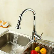Смесители Torneiras Chrome Продажа Torneira 2015 Кухонный Кран Вытащить Меди Горячей И Холодной Овощи Бассейна Раковина Вращения