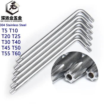 

Security Screw Bits Torx-pin Screw Driver Six-lobe Screw Wrench Anti-cheft Screw L Key For Star T5T10T20T25T30T40T45T50T55T60