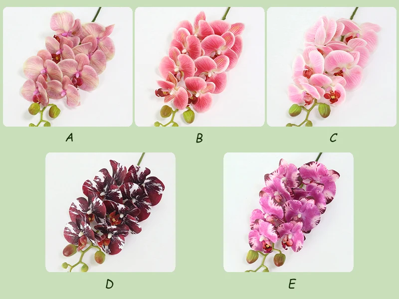 JAROWN Simulation Orchid Artificial Real Touch Latex Butterfly Orchid Flowers Wedding Feast Decoration Flores Home Decor Fleur (19)