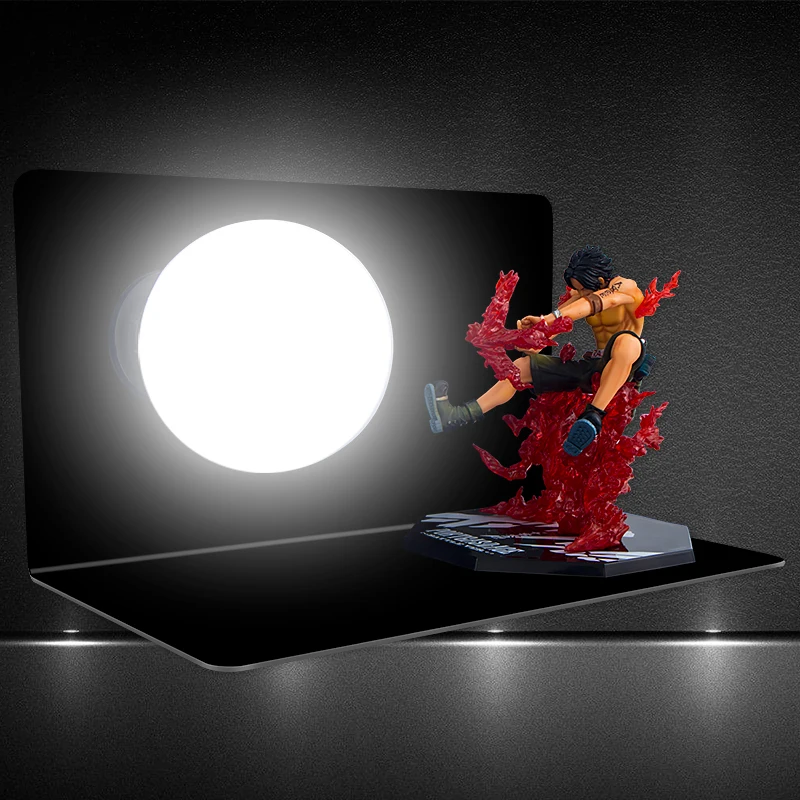 S.orange Anime ONE PIECE Portgas D Ace Fire Boxing Table Lamp LED Night Lights Room Decorative Lighting Holiday Gifts | Освещение