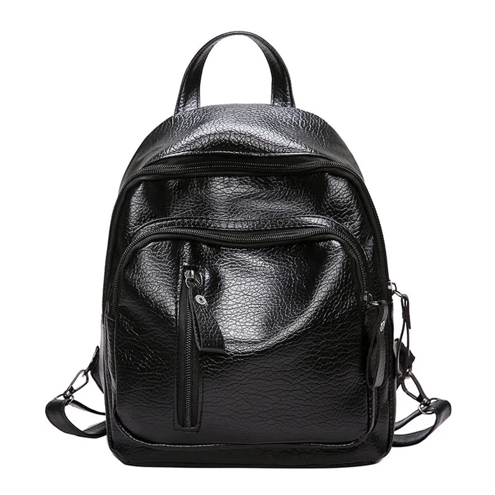 

Women Backpack Black Girls Multifunction Shoulder Bookbags School Bag Fashion Travel Tote Mochila Mujer